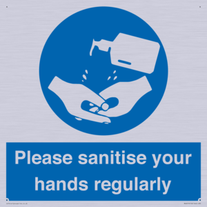 Please sanitise your hands regularly